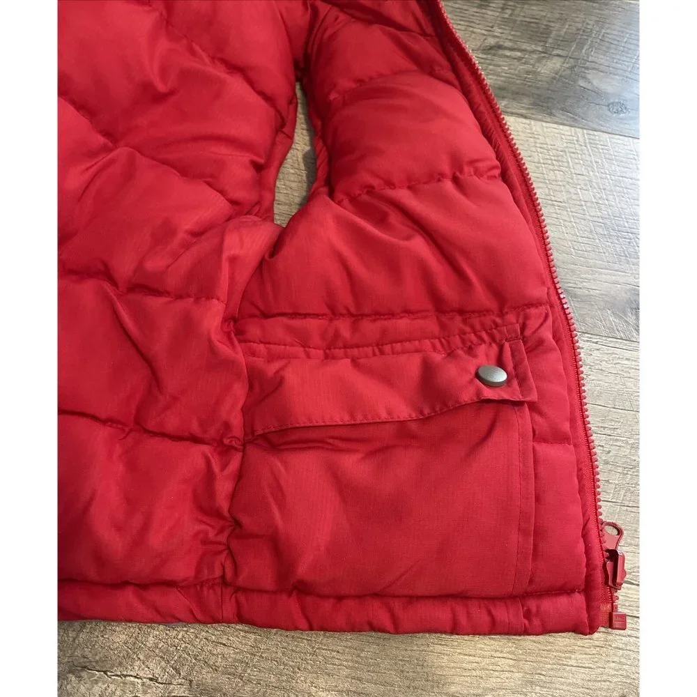 Alpha Industries‎ Puffer Vest Boys 3T Red Gray Reversible Pockets Snap Outerwear